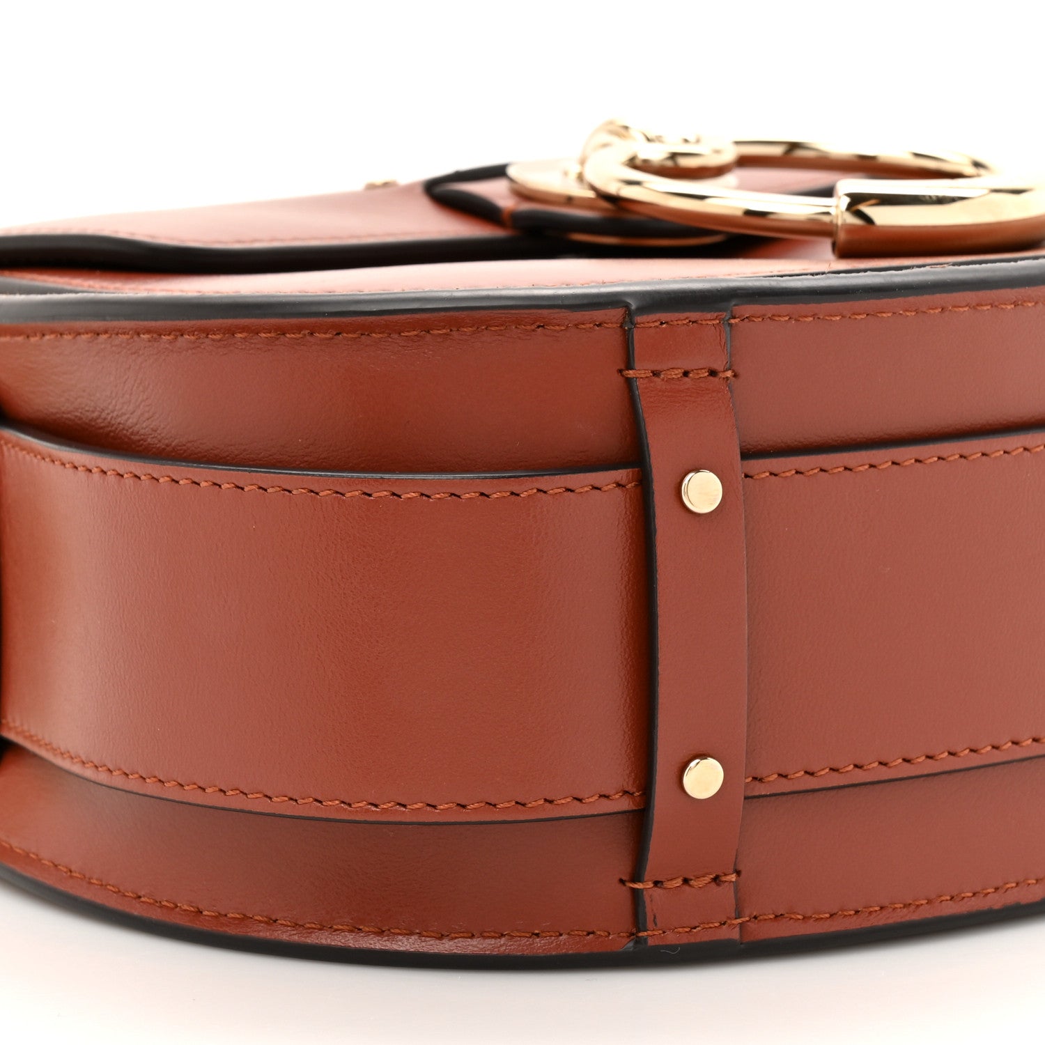 Chloe Calfskin Suede Small Tess Bag Sepia Brown 10 of 10