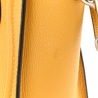 Celine Drummed Calfskin Nano Luggage Ocre 11 of 14