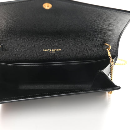 Saint Laurent Grain De Poudre Uptown Chain Wallet Black 5 of 10