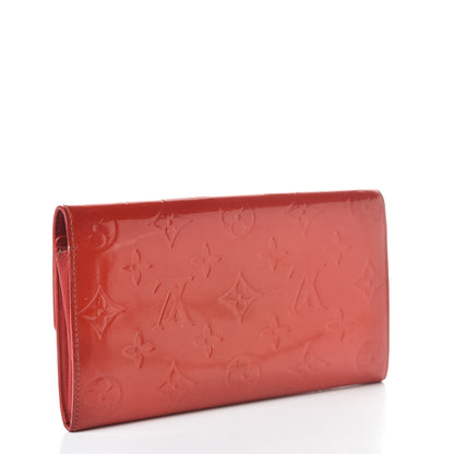 Louis Vuitton Vernis Sarah Wallet Rouge 3 of 14