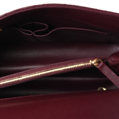 Chanel Caviar Quilted Small Coco Handle Flap Burgundy 5 of 11