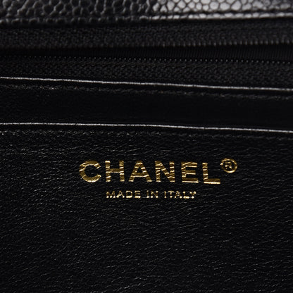 Chanel Caviar Quilted Jumbo Single Flap Black 6 of 10