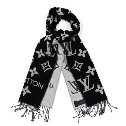 Louis Vuitton Wool Simply LV Scarf Black 1 of 3