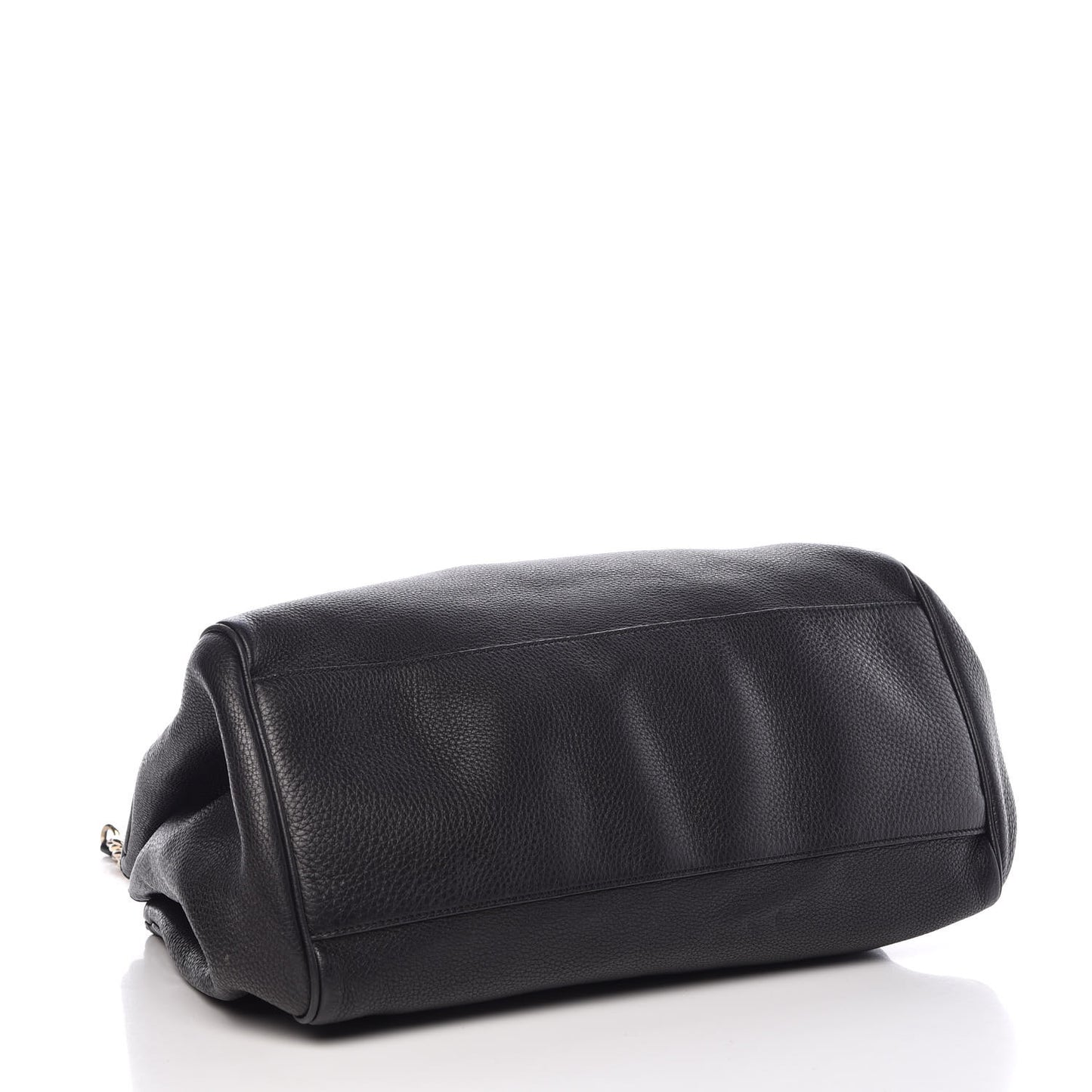 Calfskin Medium Emily Shoulder Bag Black