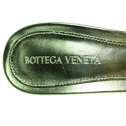 Bottega Veneta Metallic Nappa Reflection Matelasse Padded Mule Sandals 36.5 Pistachio 6 of 8