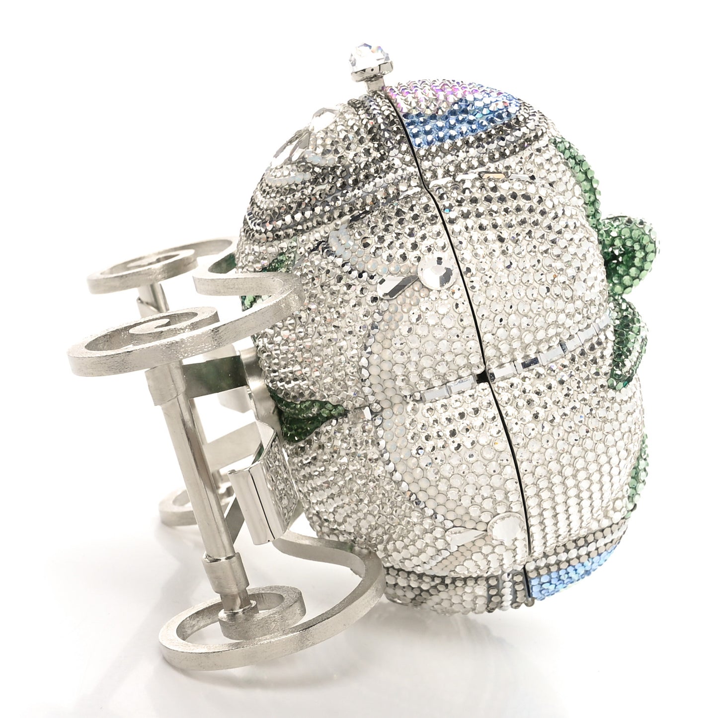 x DISNEY Crystal Cinderella Pumpkin Carriage Clutch Silver Multicolor