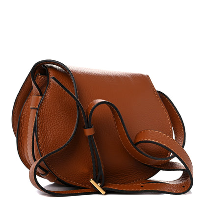 Chloe Calfskin Mini Marcie Round Crossbody Bag Tan 3 of 11