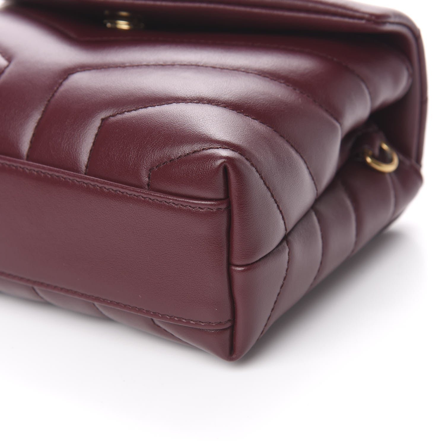 Saint Laurent Calfskin Y Quilted Monogram Toy Loulou Monogram Crossbody Bag Rouge Legion 9 of 12