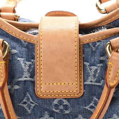 Louis Vuitton Monogram Denim Pleaty Blue 9 of 11