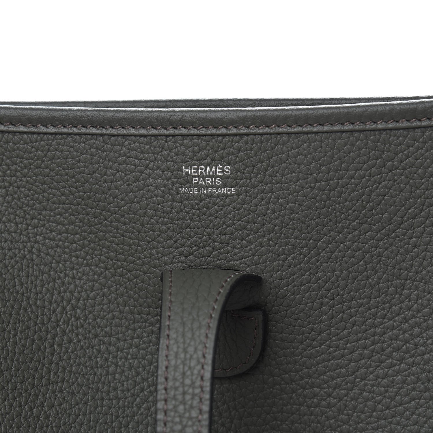 Hermes Taurillon Clemence Evelyne III PM Vert de Gris 6 of 10