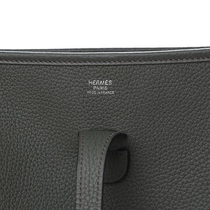 Hermes Taurillon Clemence Evelyne III PM Vert de Gris 6 of 10