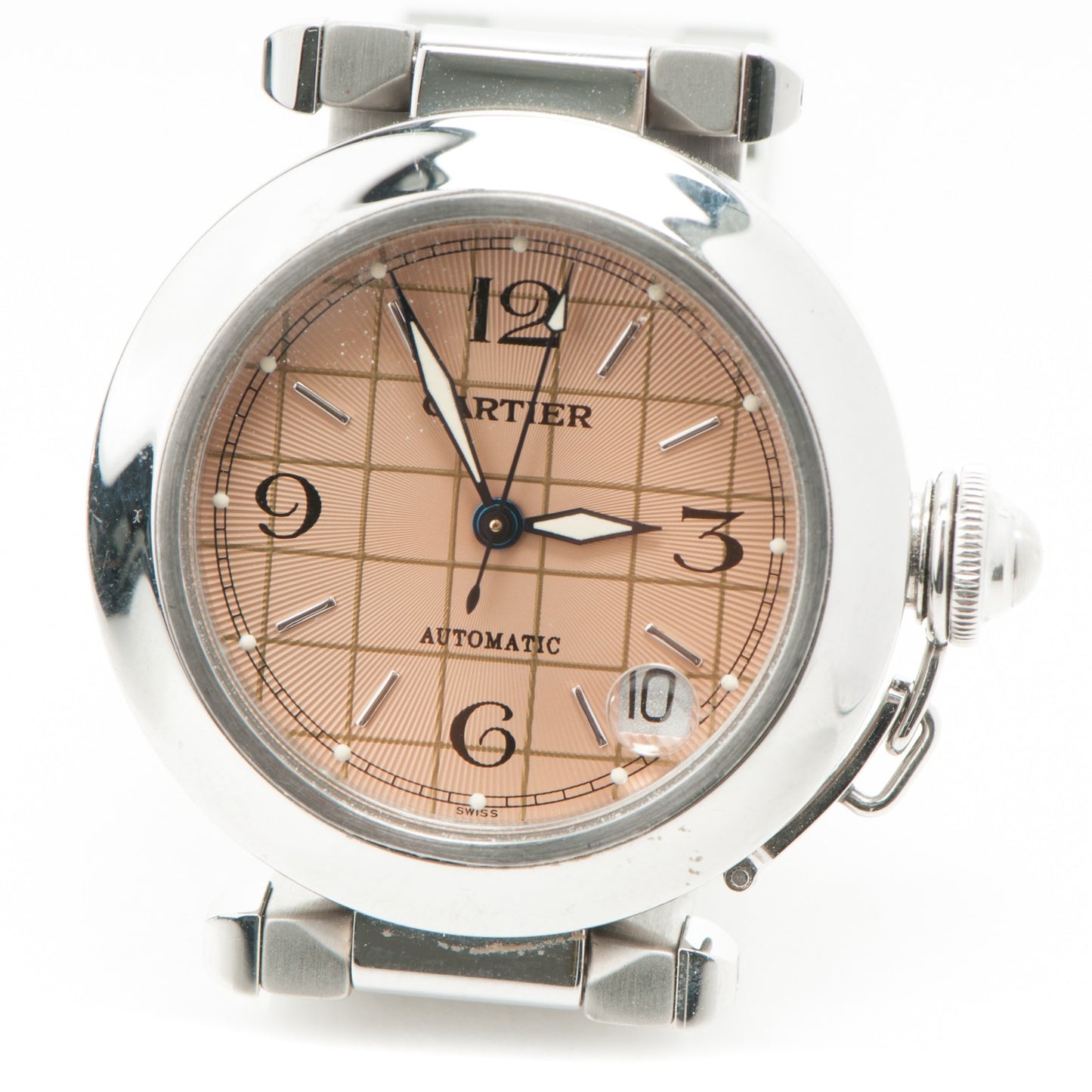 Stainless Steel 35mm Pasha C Automatic Watch Pink