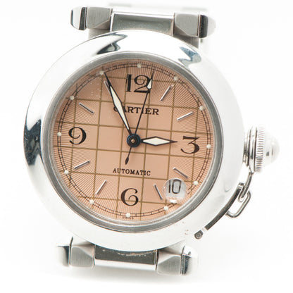 Cartier Stainless Steel 35mm Pasha C Automatic Watch Pink 5 of 7