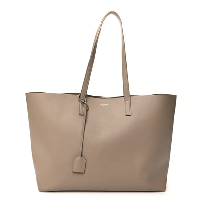 Saint Laurent Calfskin Large Shopping Tote Dark Beige 1 of 11