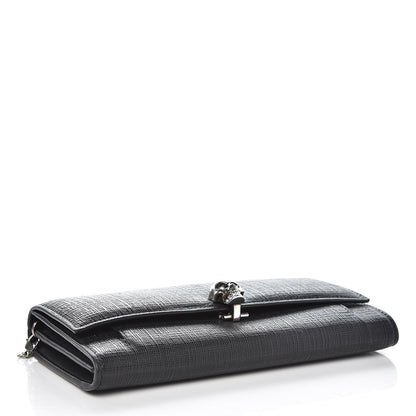 Alexander McQueen Calfskin Skull Wallet on Chain Black 4 of 8