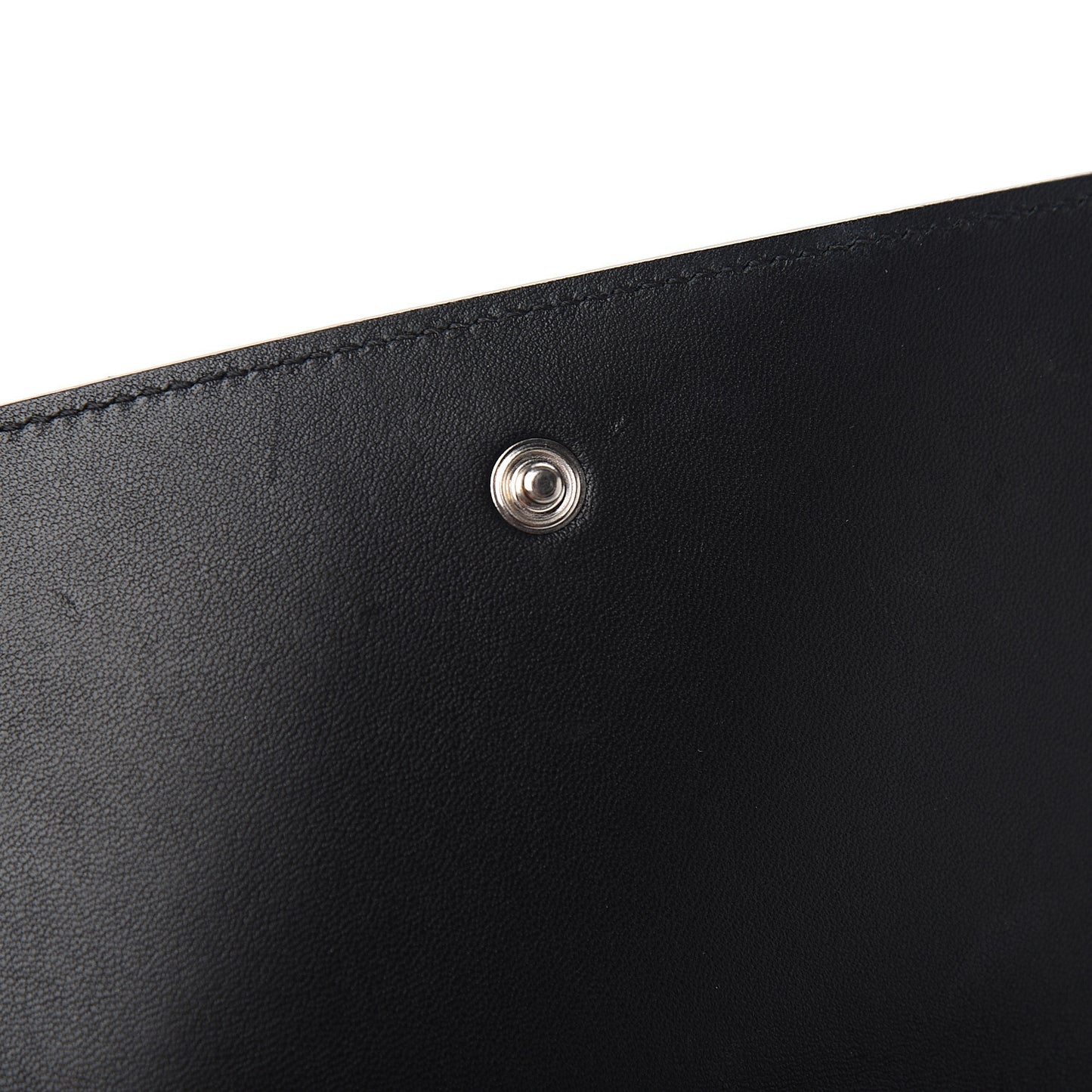Calfskin Star Pandora Chain Wallet Black