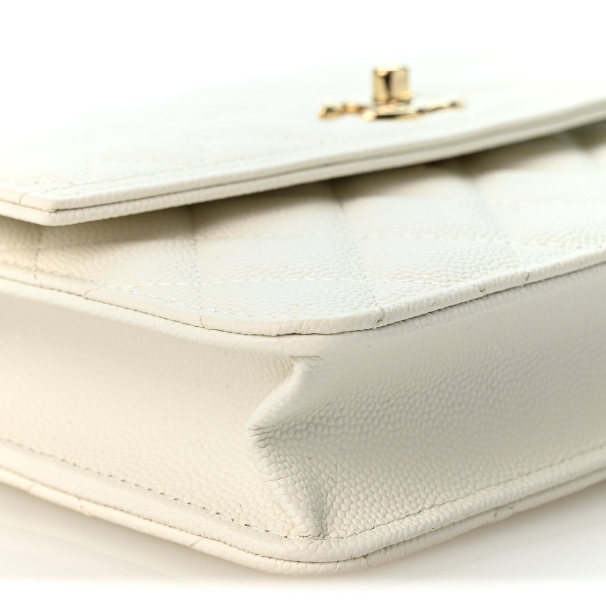 Caviar Quilted Top Handle Mini Chanel 25 Backpack White