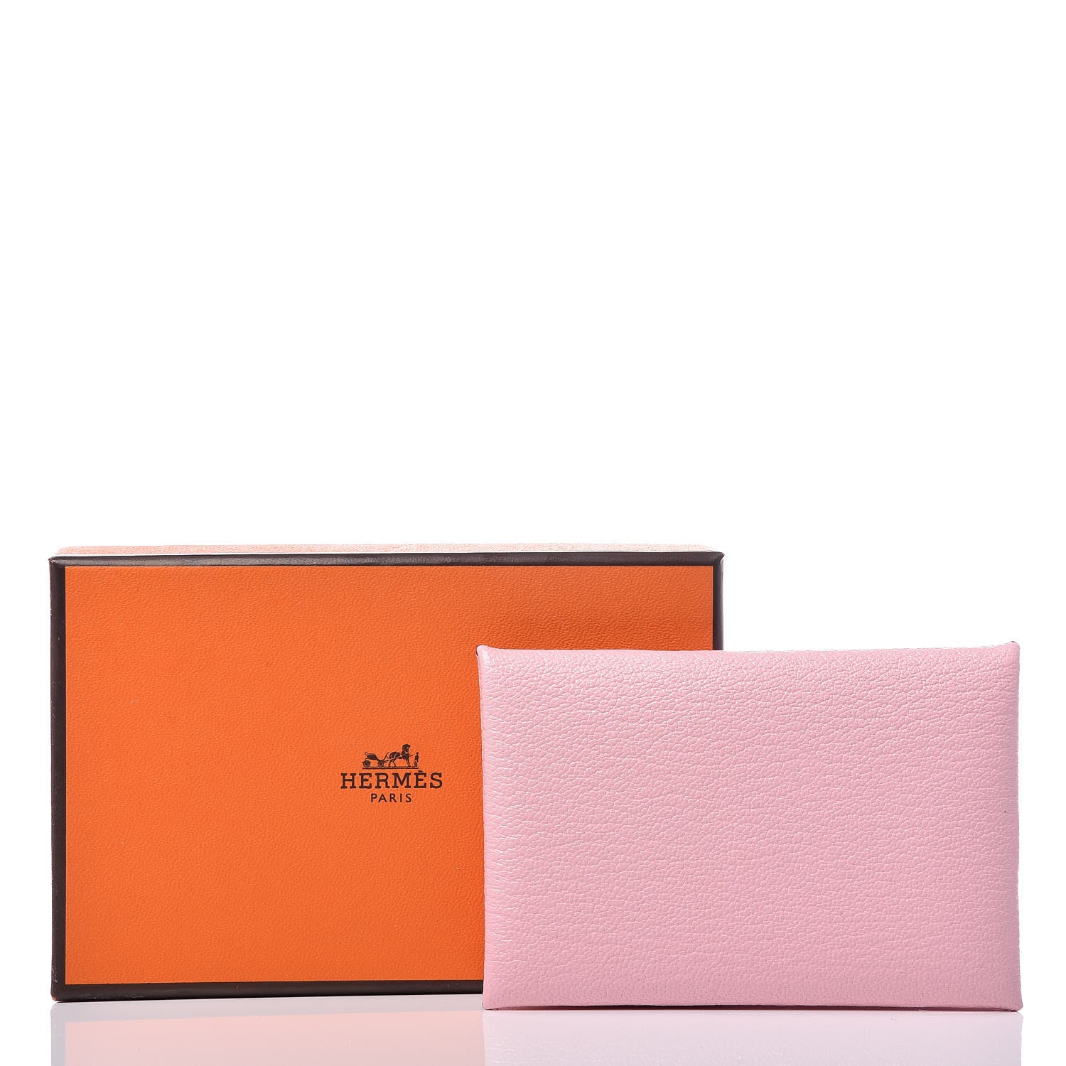 Hermes Chevre Mysore Calvi Card Case Rose Sakura 8 of 8