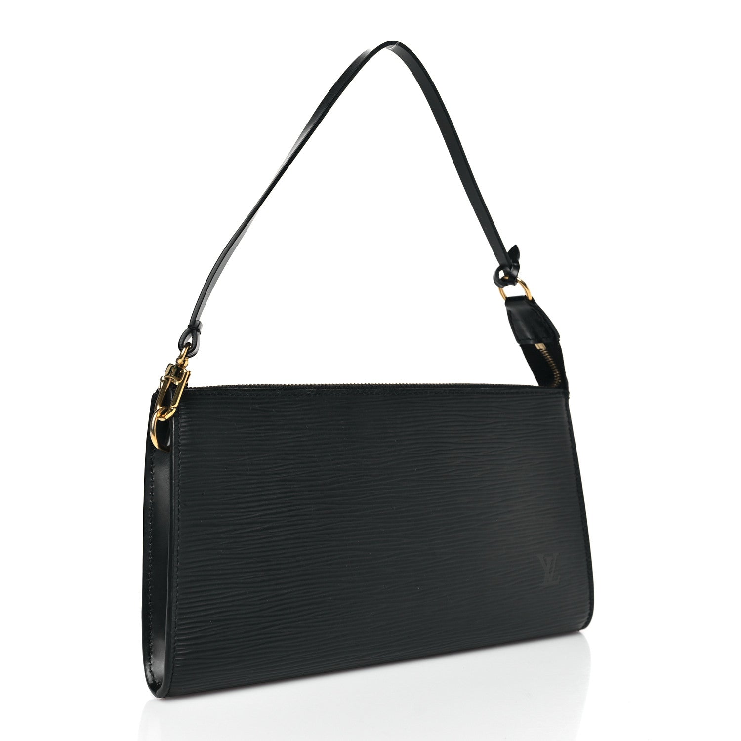 Louis Vuitton Epi Pochette Accessories 21 Black 3 of 9
