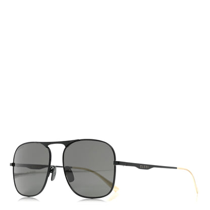 Gucci Square Aviator Sunglasses GG0335S Black 1 of 9