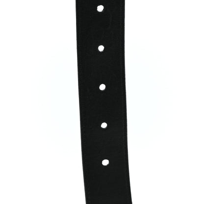 Saint Laurent Grained Lambskin Monogram Cassandre Square Buckle Belt 75 30 Black 5 of 5