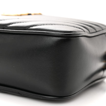 Saint Laurent Calfskin Matelasse Monogram Lou Camera Bag Black 10 of 12
