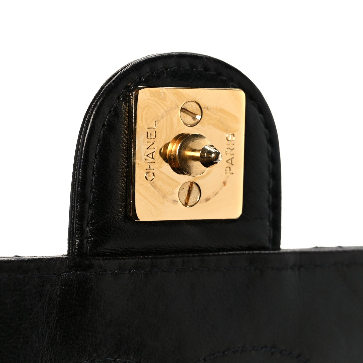 Chanel Lambskin Quilted Medium Single Flap Black 7 of 12