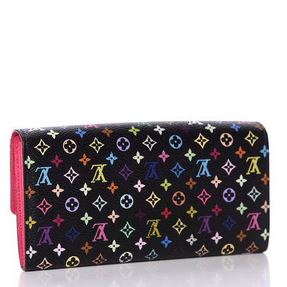 Louis Vuitton Monogram Multicolor Sarah Wallet Black Grenade 2 of 10