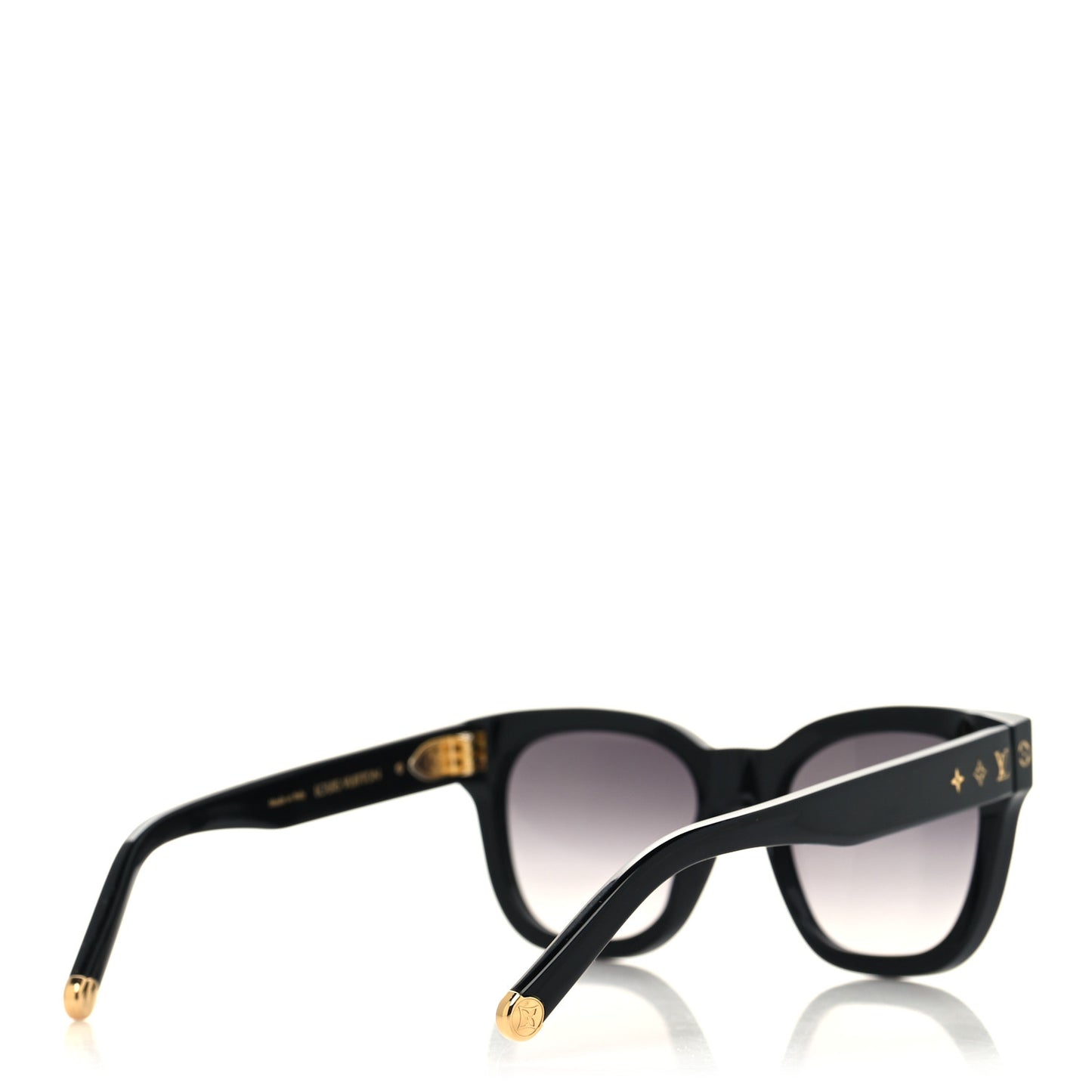Acetate My Monogram Square Sunglasses Z1523W Black