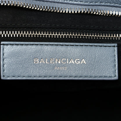 Balenciaga Chevre Silver Metallic Edge Hardware City Bleu Acier 6 of 11