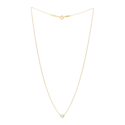 Tiffany 18K Yellow Gold Diamond .21ct Elsa Peretti Diamonds by the Yard Pendant Necklace 3 of 5