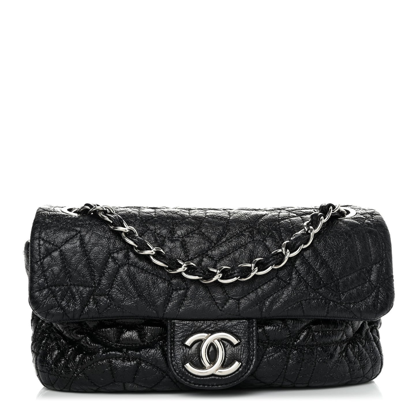 Vinyl Small Graphic Edge Flap Black