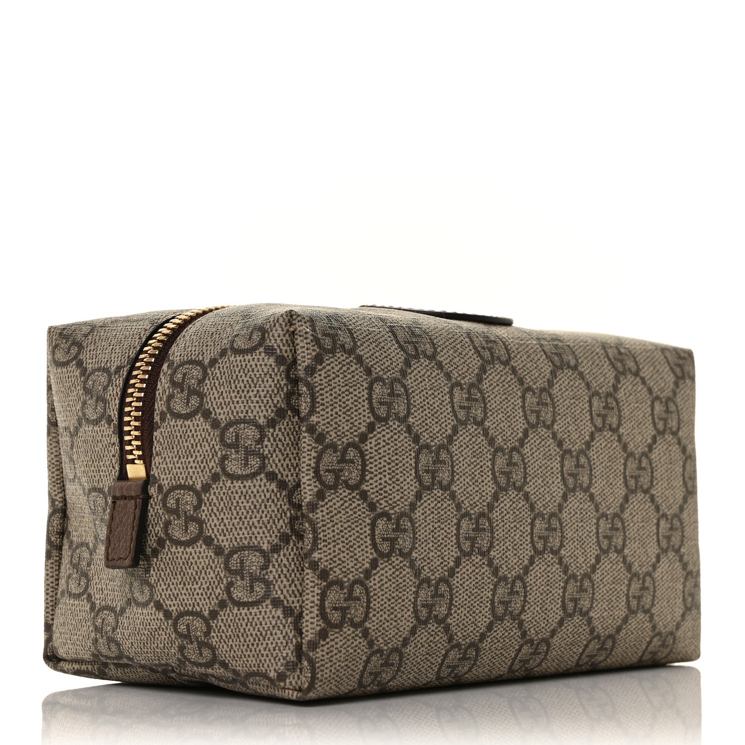 Gucci Soft GG Supreme Monogram Calfskin Medium Ophidia Cosmetic Case Beige Ebony New Acero 4 of 10