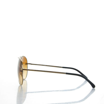 Chanel Aviator CC Sunglasses 4189-T-Q Gold 2 of 6