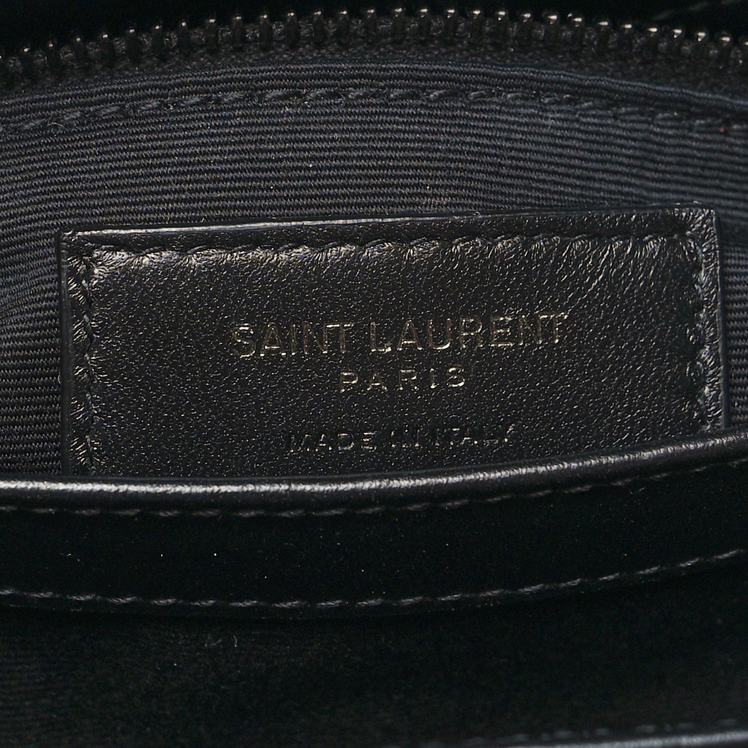Saint Laurent Calfskin Y Quilted Monogram Monochrome Toy Loulou Crossbody Bag Black 6 of 11