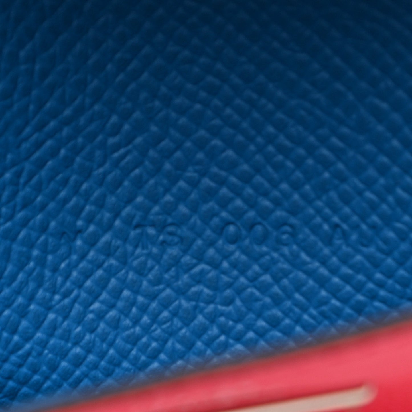 Epsom Tri-Color Kelly Pocket Compact Wallet Rouge Coeur Rose Extreme Bleu Zanzibar