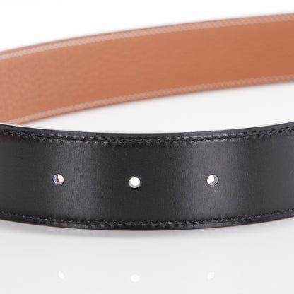 Hermes Box Togo 32mm H Belt 80 Black Gold 4 of 6