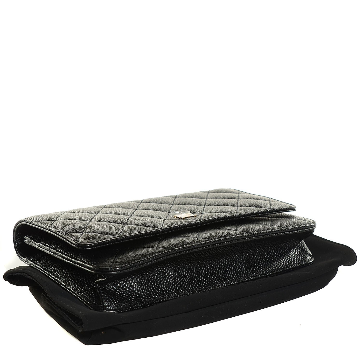Chanel Caviar Quilted Wallet On Chain WOC Black 4 of 8