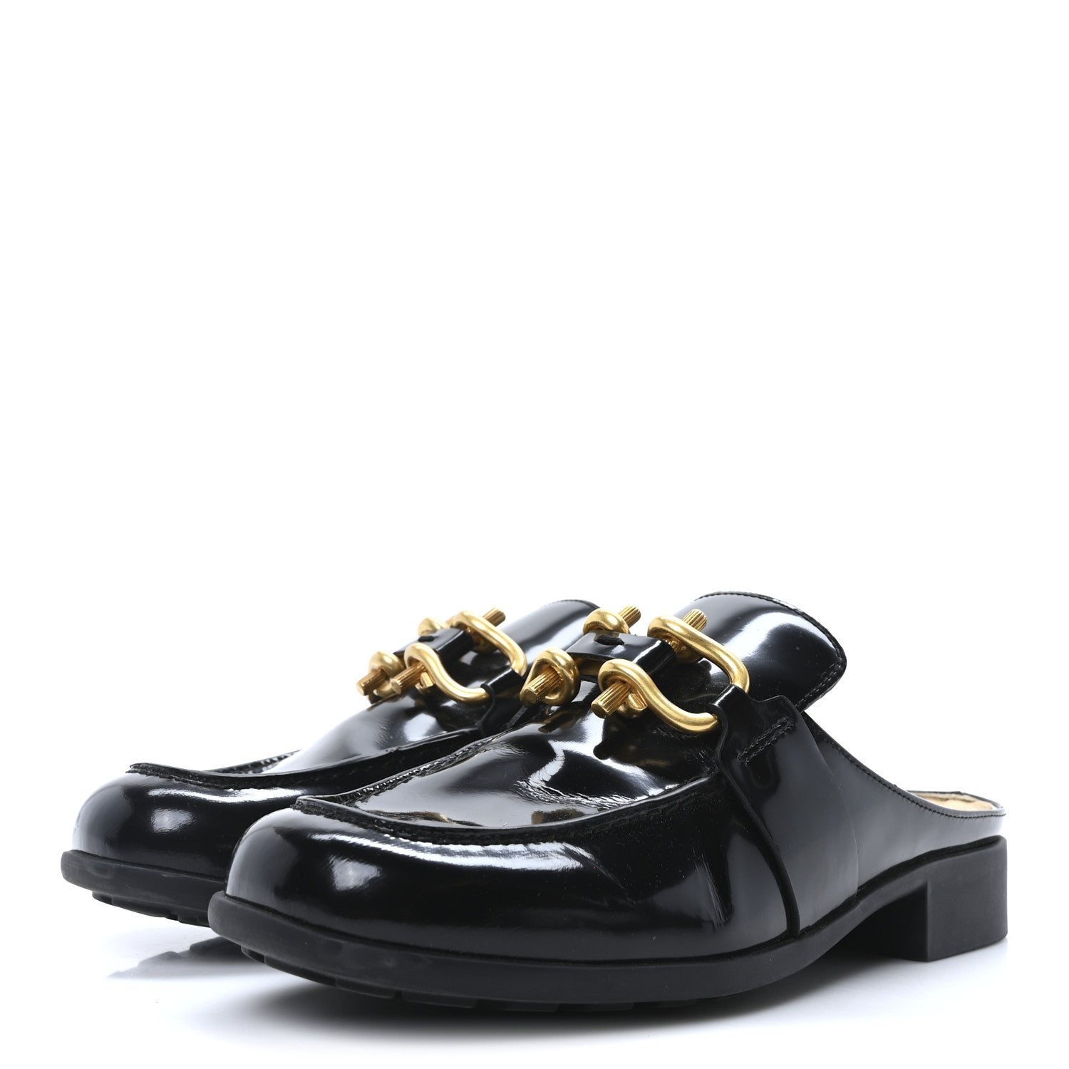 Bottega Veneta Glossy Calfskin Monsieur Loafers 37 Black 4 of 9
