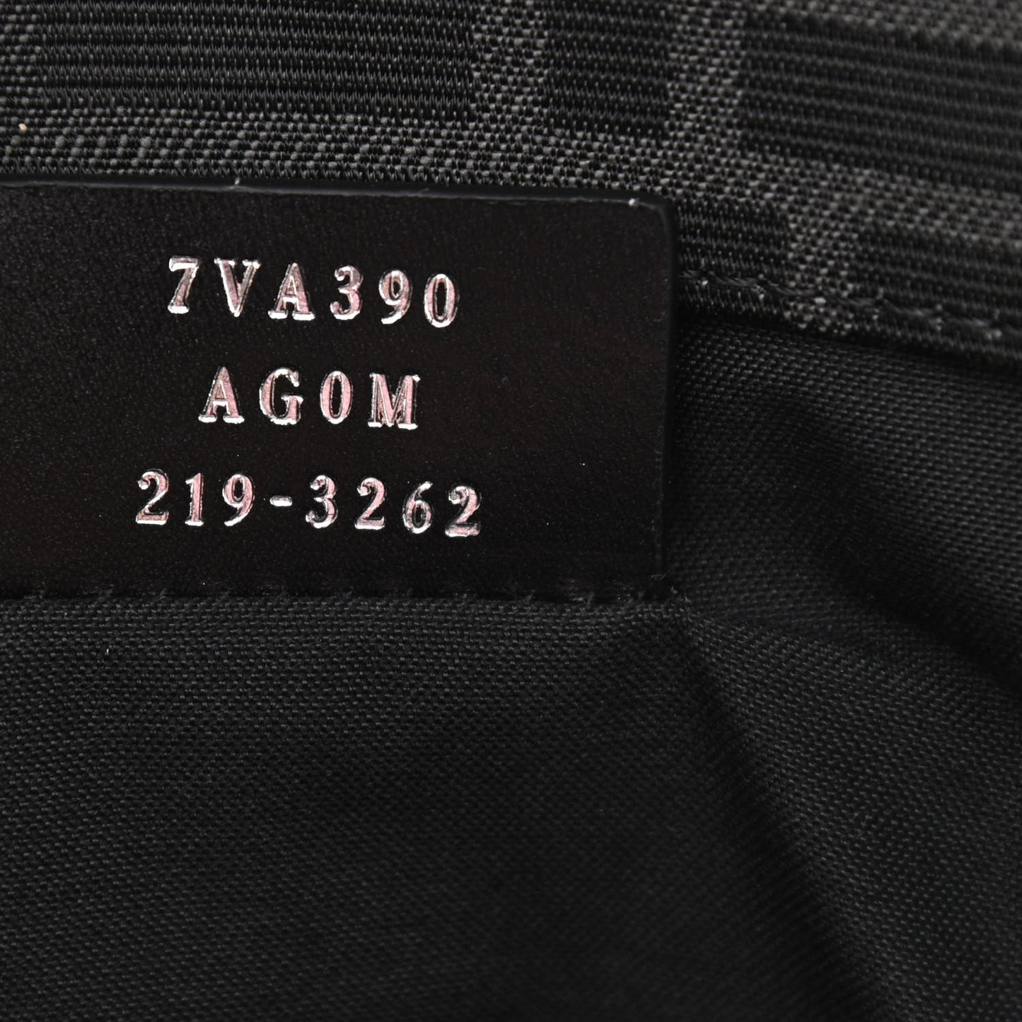 Recycled Fabric Jacquard Vitello Astro FF 1974 Shopping Tote Asfalto Black