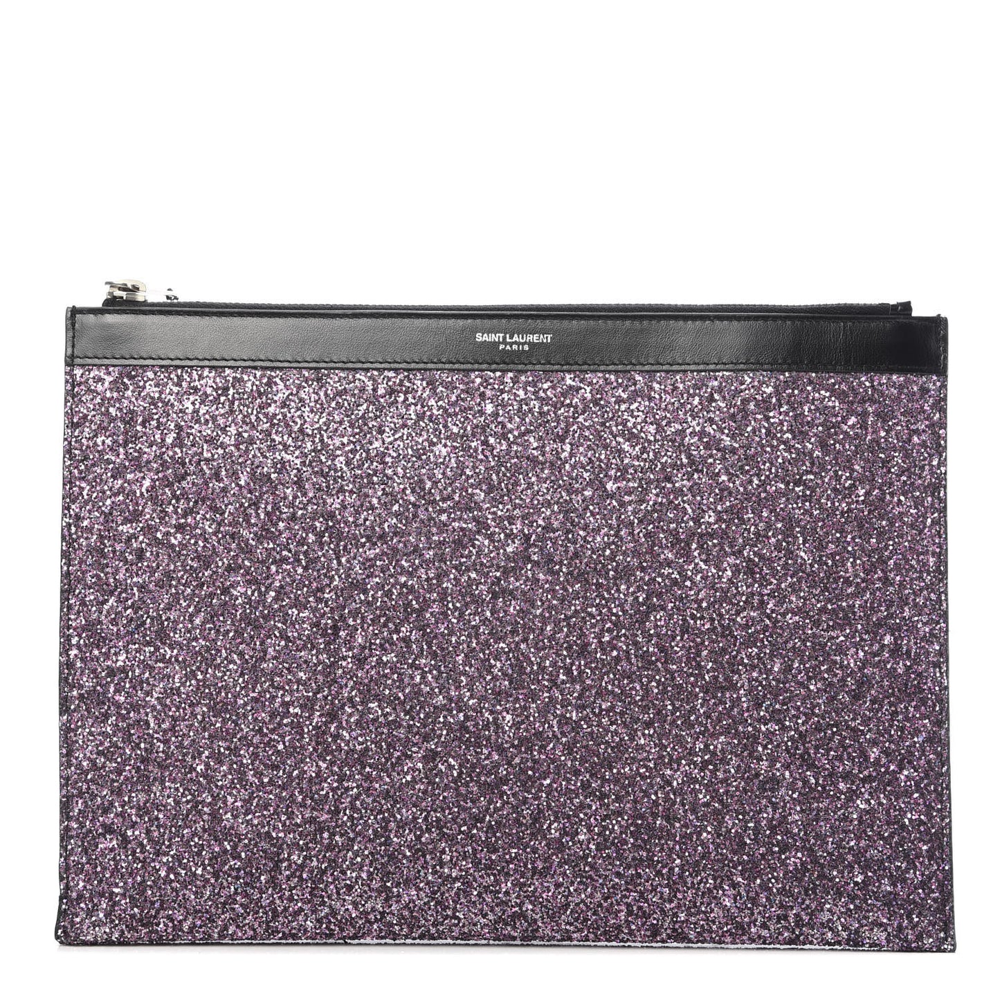 Calfskin Glitter Zipped Tablet Holder Purple