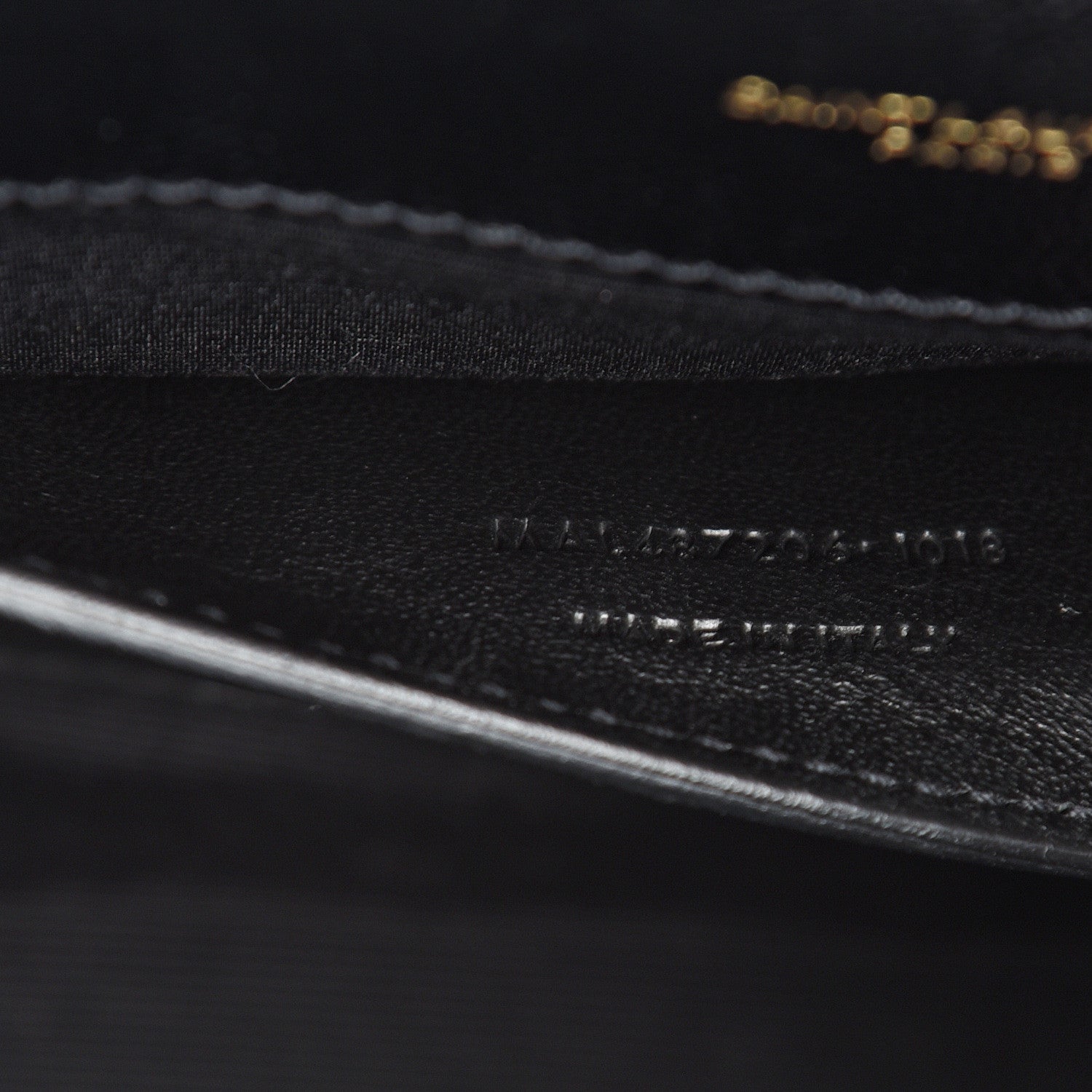 Saint Laurent Grain De Poudre Textured Mixed Matelasse Triquilt Medium Monogram Satchel Black 6 of 9