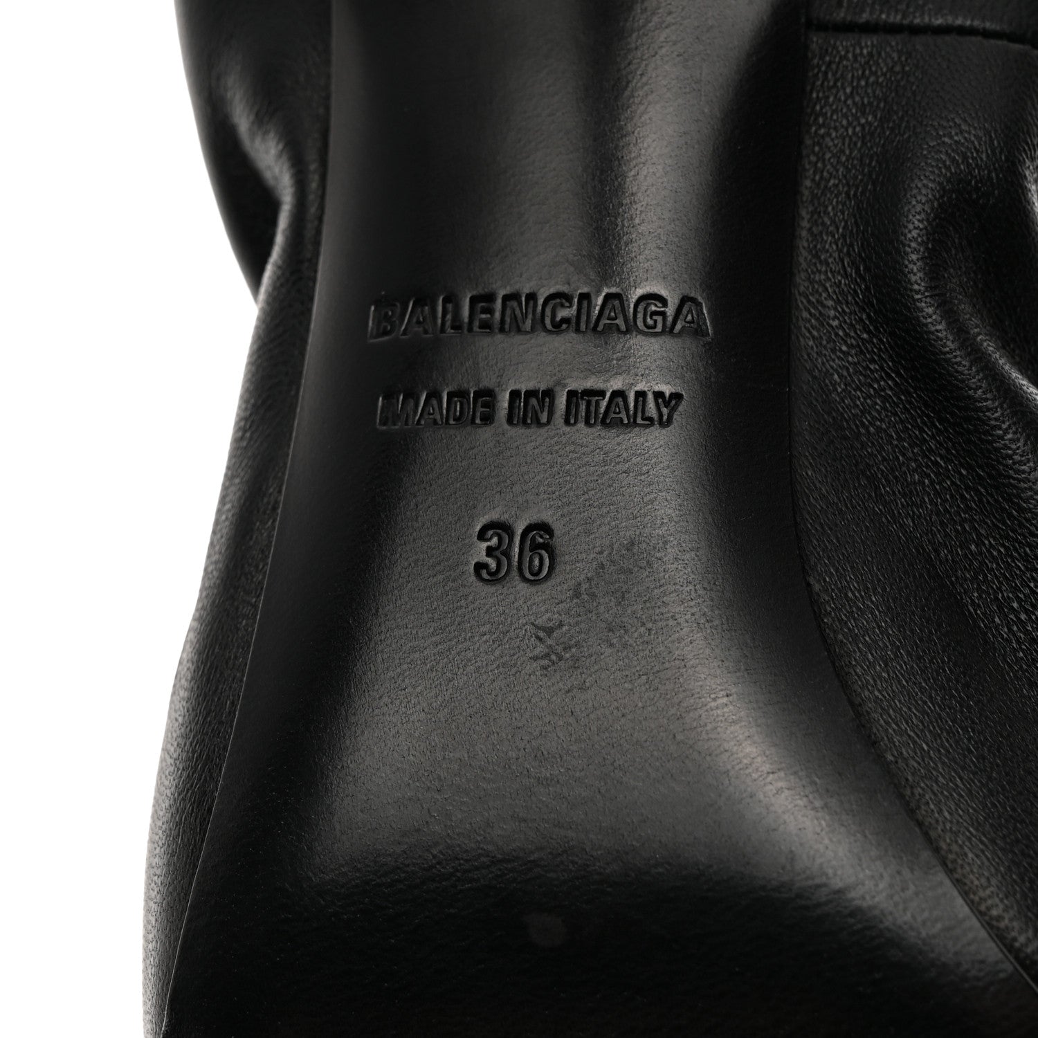 Balenciaga Smooth Nappa Scrunch Knife 80mm Pumps 36 Black 7 of 8