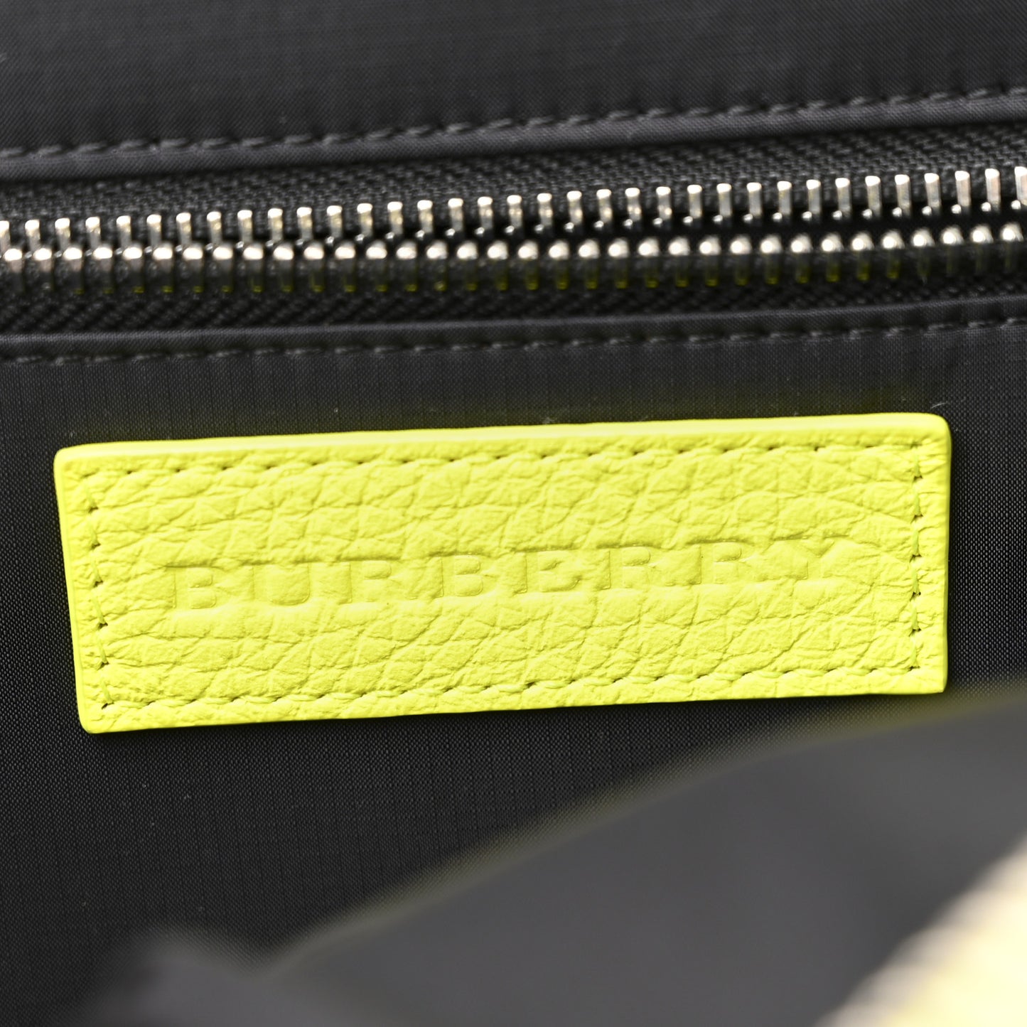 Jute Calfskin Mega Check Children's Backpack Neon Yellow