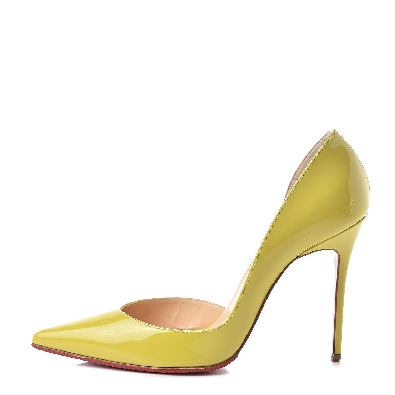 Christian Louboutin Patent Iriza 100 Pumps 37 Mimosa 1 of 11