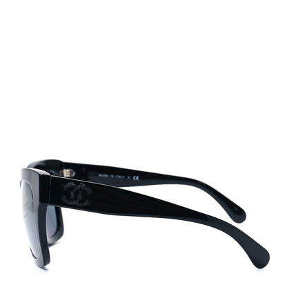 Chanel Acetate Square Sunglasses 5357 Black 3 of 7