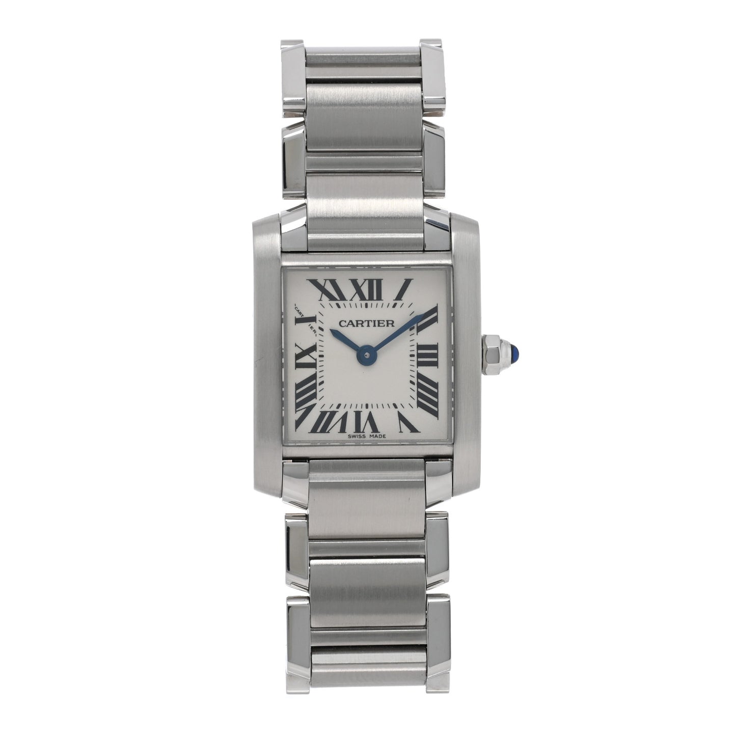 Stainless Steel 20mm Tank Francaise Quartz Watch
