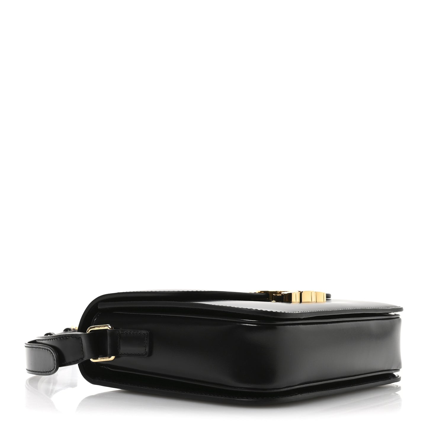 Shiny Calfskin Medium Triomphe Black