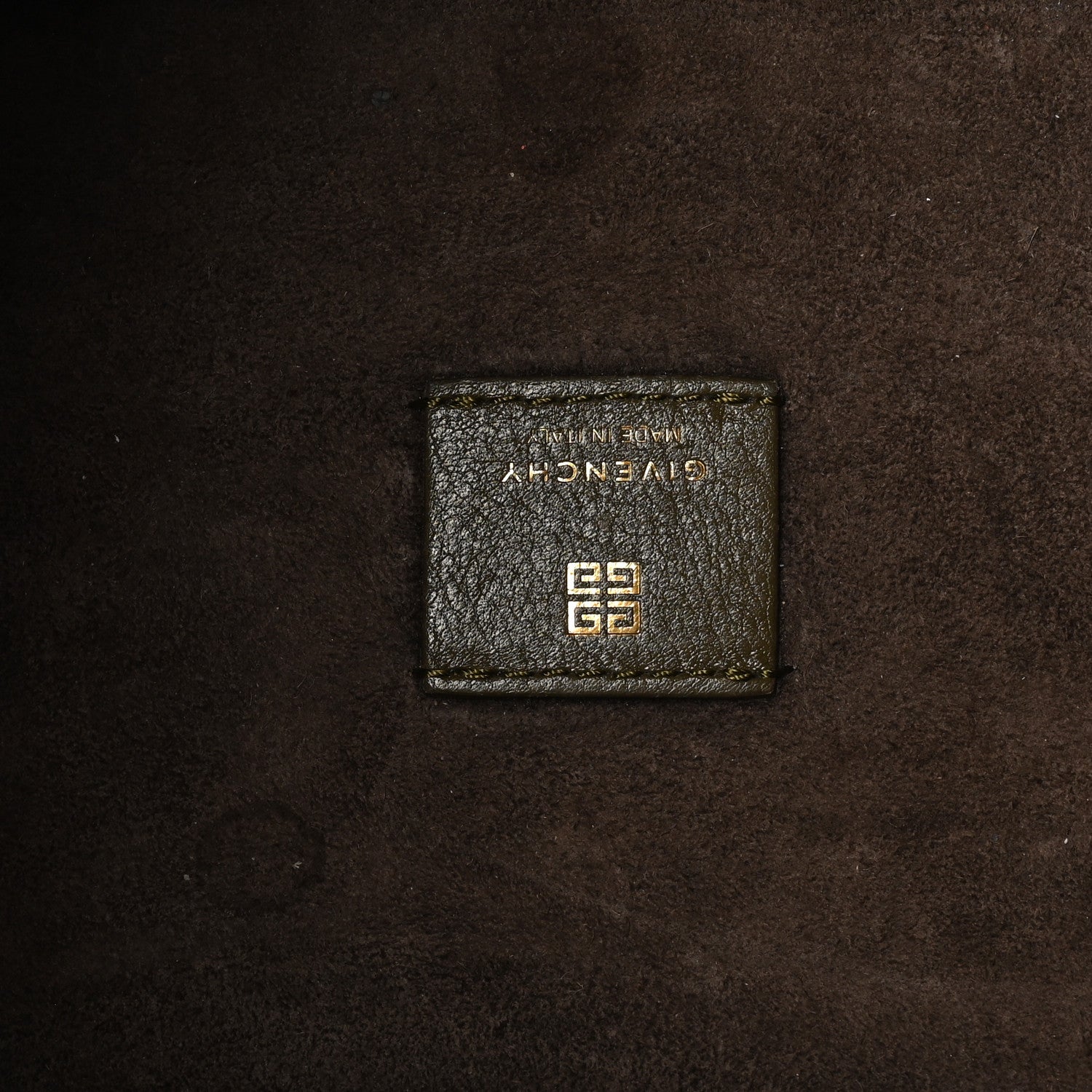 Givenchy Calfskin Crocodile Embossed Medium G-Lock Hobo Dark Khaki 6 of 12