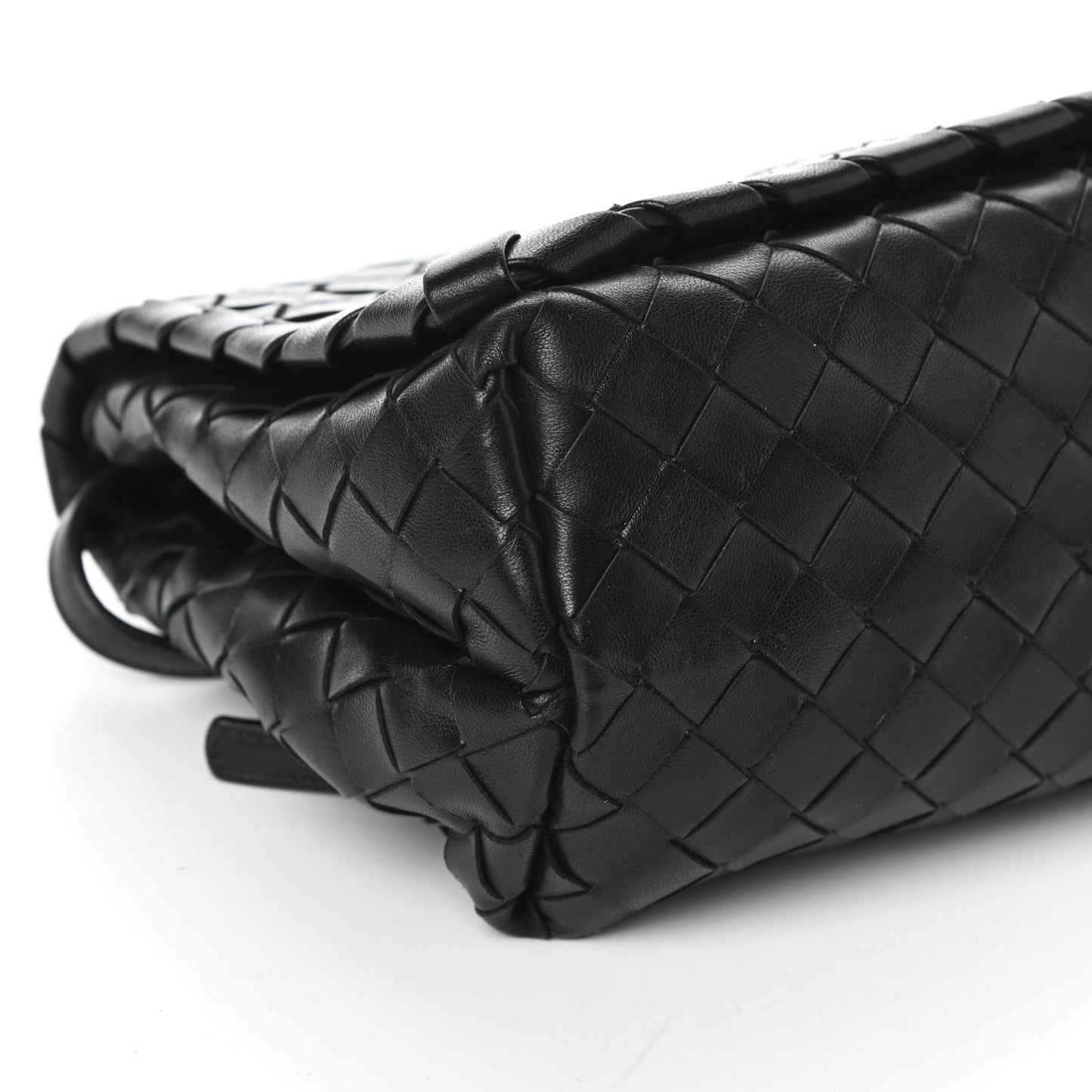 Nappa Intrecciato Crossbody Black